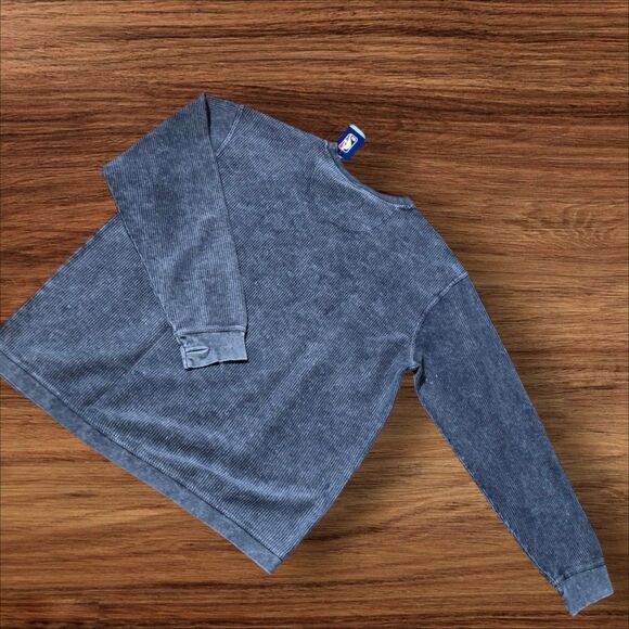 G111 4her By Carl Banks Gray Oklahoma City Thunder Heavy Waffle Knit Top NWT - Picture 3 of 6